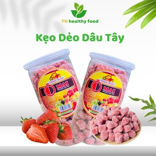500gr kẹo dẻo dâu tây thơm ngon, đặc sản đà lạt