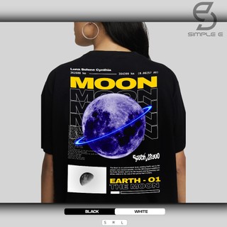 Áo Thun Unisex Local Brand BRAND SIMPLE "E" Form Oversize Cotton 100% THE MOON.
