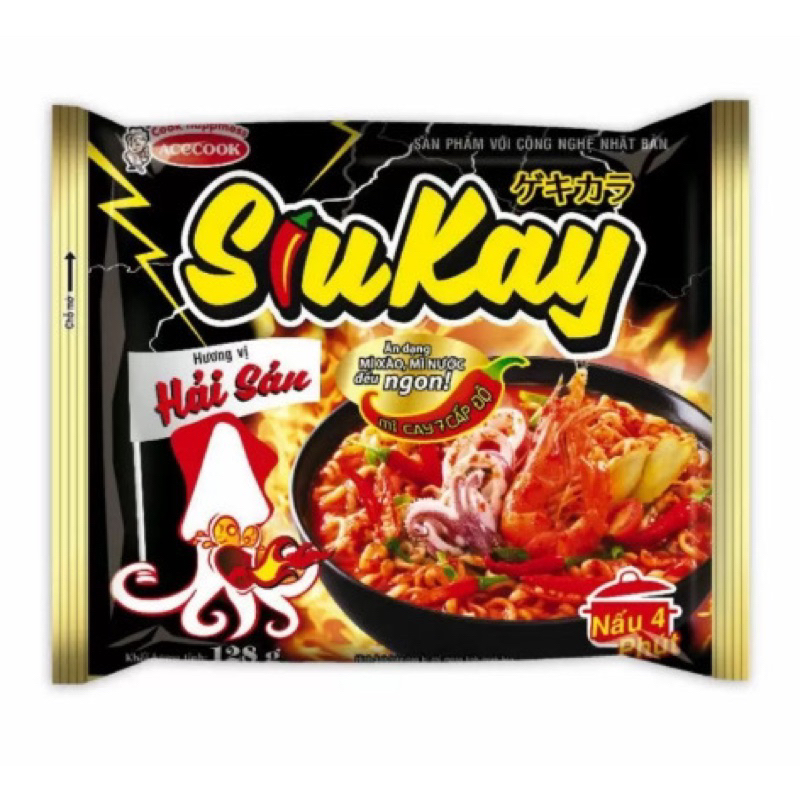 Mì Siukay Acecook Hải Sản 128G