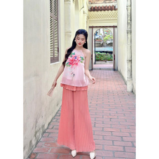 Set yếm tơ quần suông dập ly TKCC