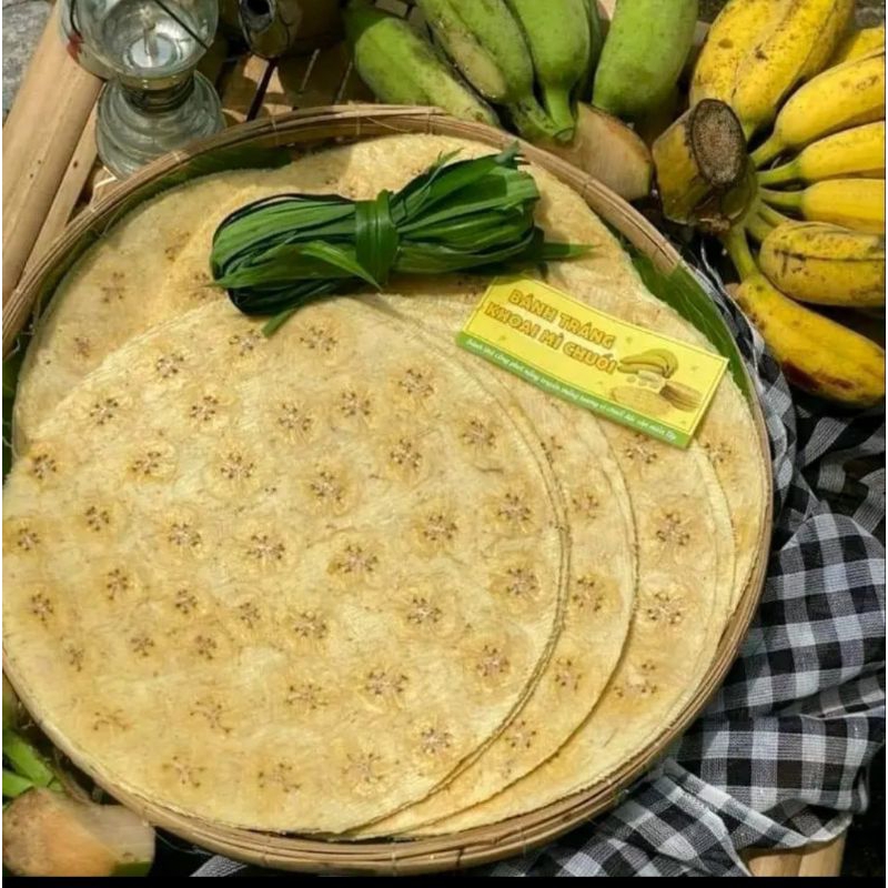 BÁNH TRÁNG Khoai Mì Chuối Sơn Đốc(10 cái)
