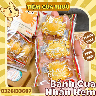 500g bánh cua nhân kem bơ sữa , bánh cua kem bơ sữa , bánh quy cua nhân kem, bánh con cua