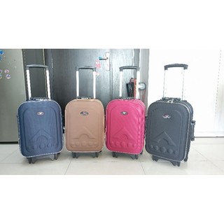 Vali vải bố bền đẹp size 20, 3 bánh lớn, khoá số, cần kéo