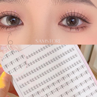 [D-Mix2] Lông mi giả dưới dạng điểm 10 hàng mix 2 dáng, gân trong siêu đẹp giúp mắt to tròn