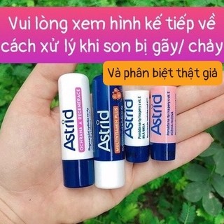 (Phân biệt THẬT GIẢ) Son dưỡng tẩy da chết mỡ hươu Astrid các loại