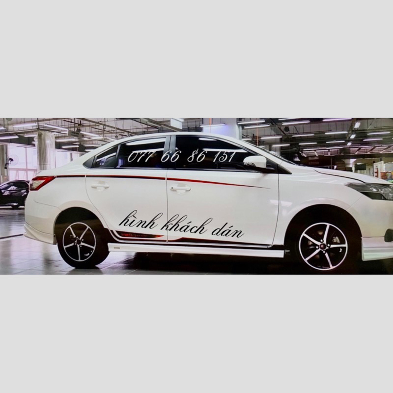 Tem Dán Sườn Xe Vios 2020