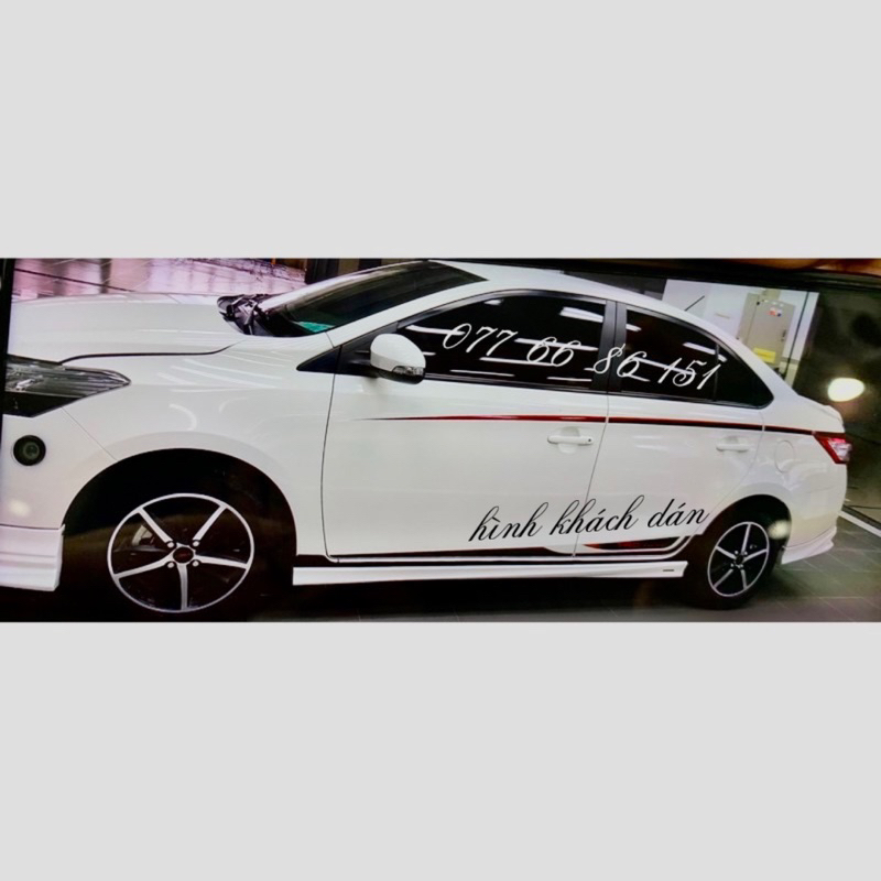 Tem Dán Sườn Xe Vios 2020