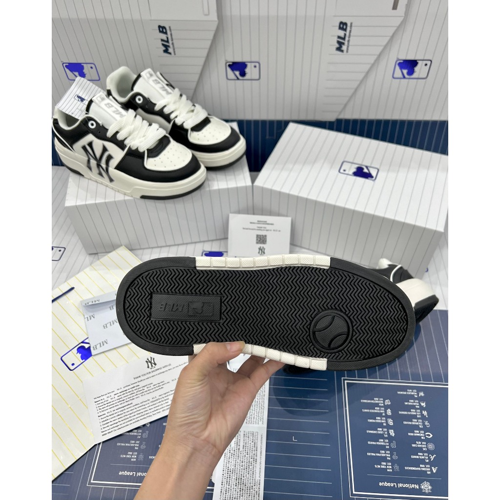 Giày thể thao MLB chunky liner sneakers unisex cổ thấp đế cao 5cm nam nữ bản cao cấp 3 phối màu Full Box.
