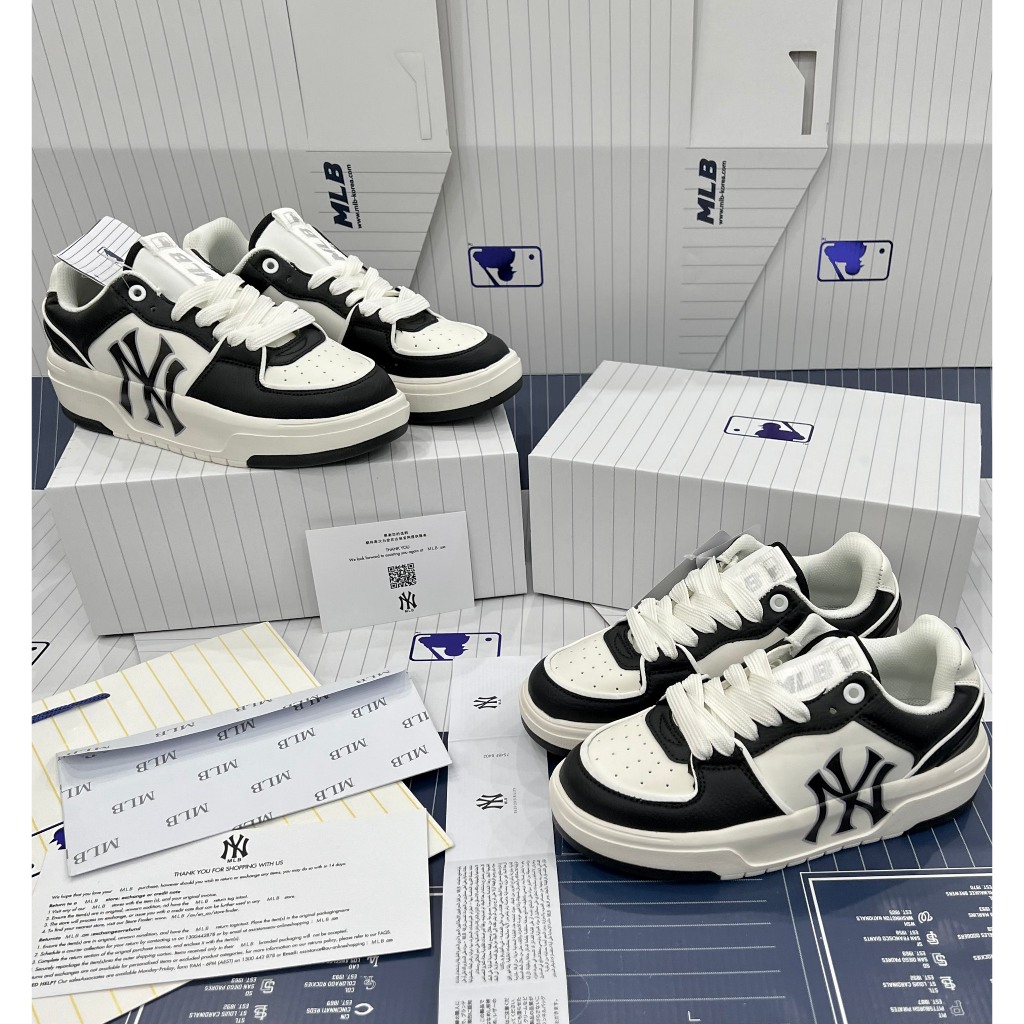 Giày thể thao MLB chunky liner sneakers unisex cổ thấp đế cao 5cm nam nữ bản cao cấp 3 phối màu Full Box.