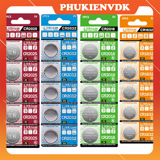 Pin CMOS Cúc Áo Pin Lithium 3V CR2032 CR1632 CR1220 CR2025 CR2016 CR1620 CR1616
