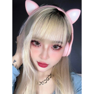 Lyn lens - Kính áp tròng xám vân đá long lanh mắt ướt (Saphia gray - 14.5mm)