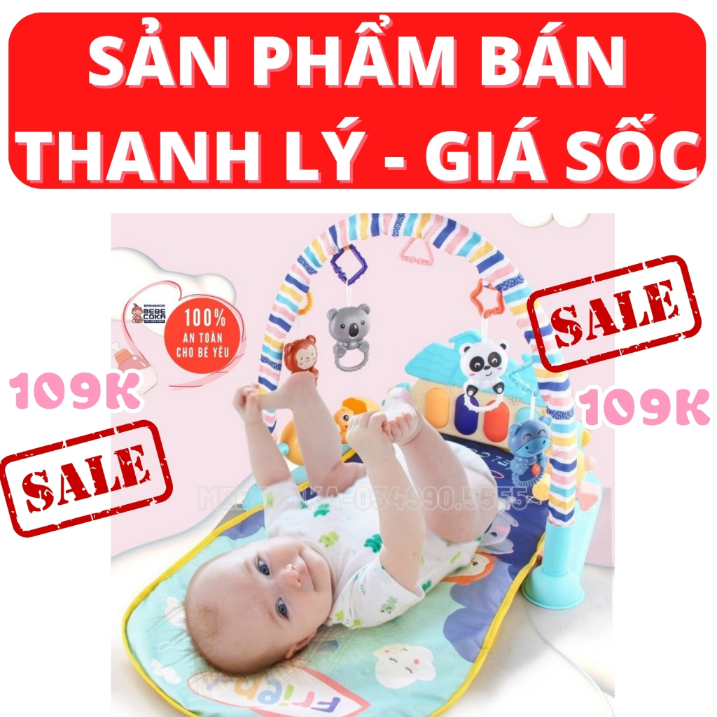 Thảm nhạc cho bé nằm chơi, kích thích thị giác, thính giác loại CAO CẤP (Mẫu mới nhất)