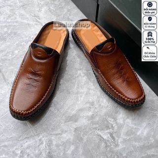 Giày sục nam da thật S97. Bảo hành 12 tháng