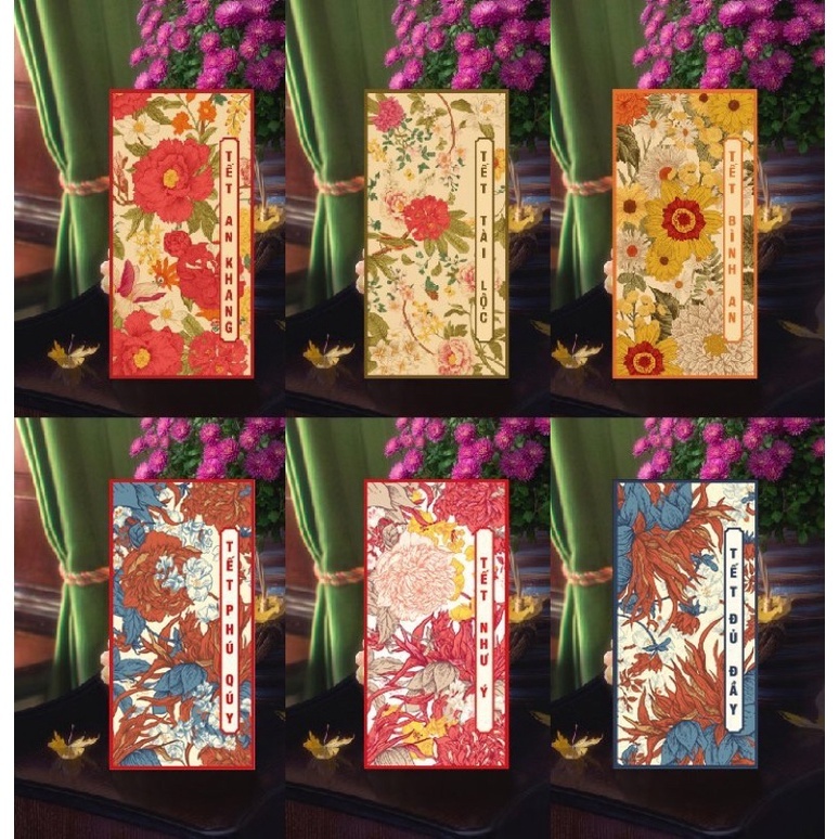 Bao lì xì tết 2024 Combo 50 lì xì tết đẹp độc lạ theo yêu cầu