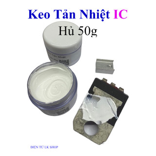  Keo tản nhiệt máy tính cpu ic sò. mosfet... Loại TốT - Hủ 50gam  kem giải nhiệt màu trắng  - Điện tử LK Shop 