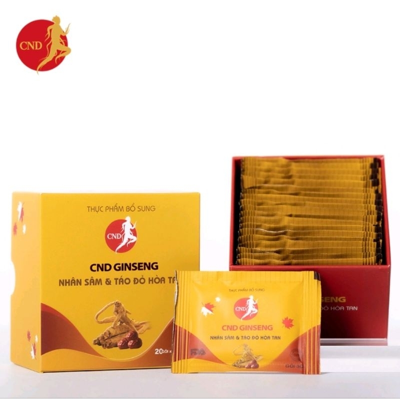 Thực phẩm bổ sung CND Ginseng nhân sâm & táo đỏ hòa tan