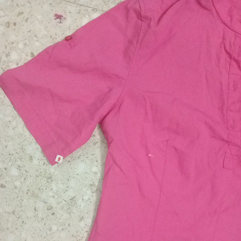 Áo sơ mi hồng cho bé