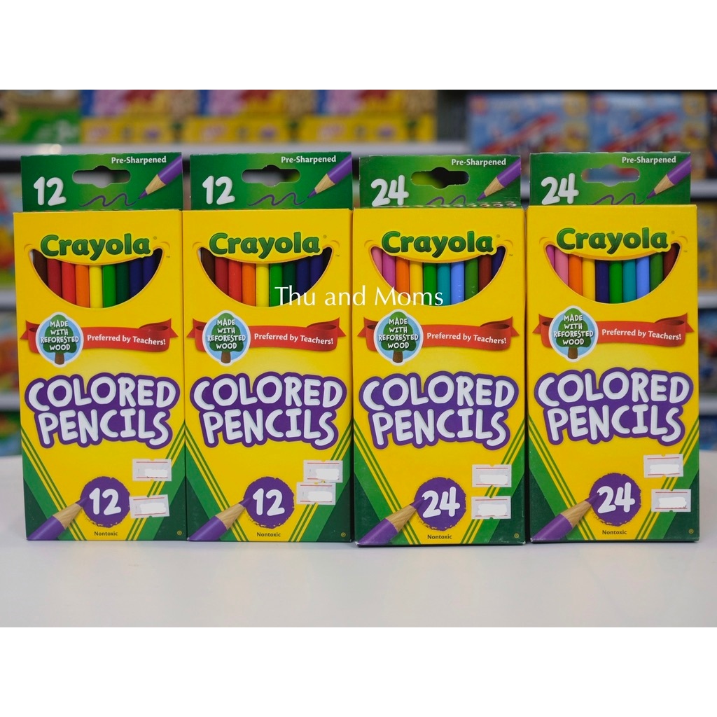 Bút chì màu Crayola (Mỹ) mềm đẹp và an toàn 12 màu - 24 màu - 50 màu