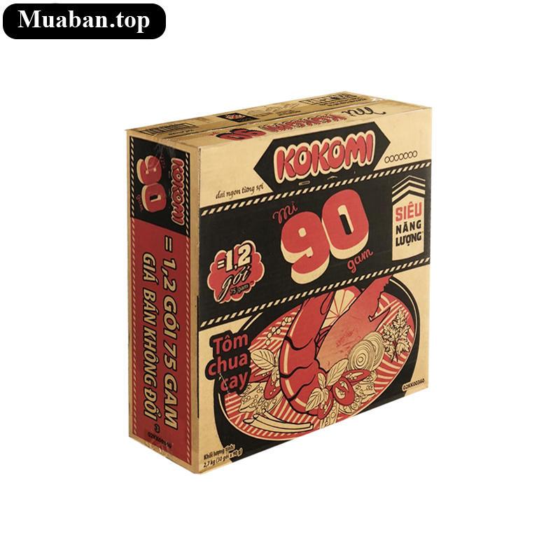 Thùng 30 gói mì Kokomi 90 tôm chua cay 90g