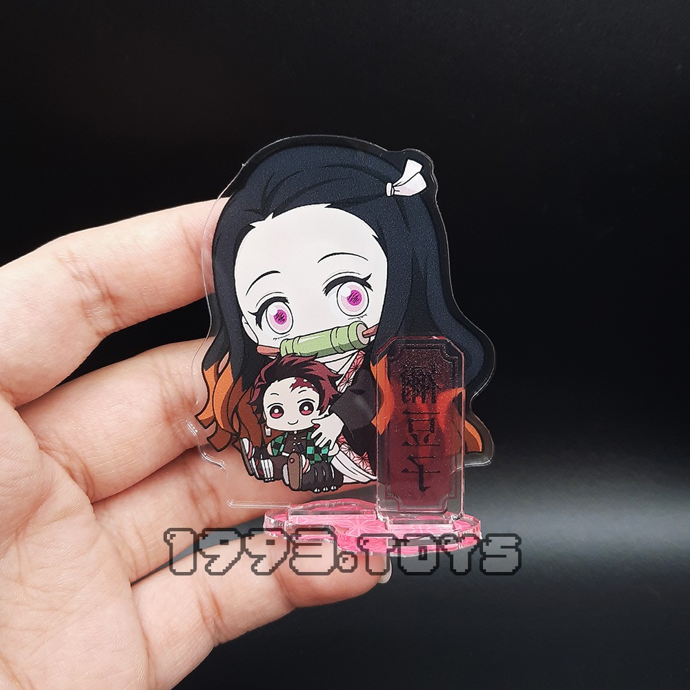 Standee mô hình nhân vật Kimetsu no Yaiba - Bell House - Gyugyutto Acrylic Stand Vol 1 - Nezuko x Tanjiro Kamado