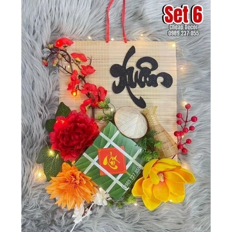 SÉT MÀNH TRE TRANG TRÍ, DECOR GÓC TẾT.