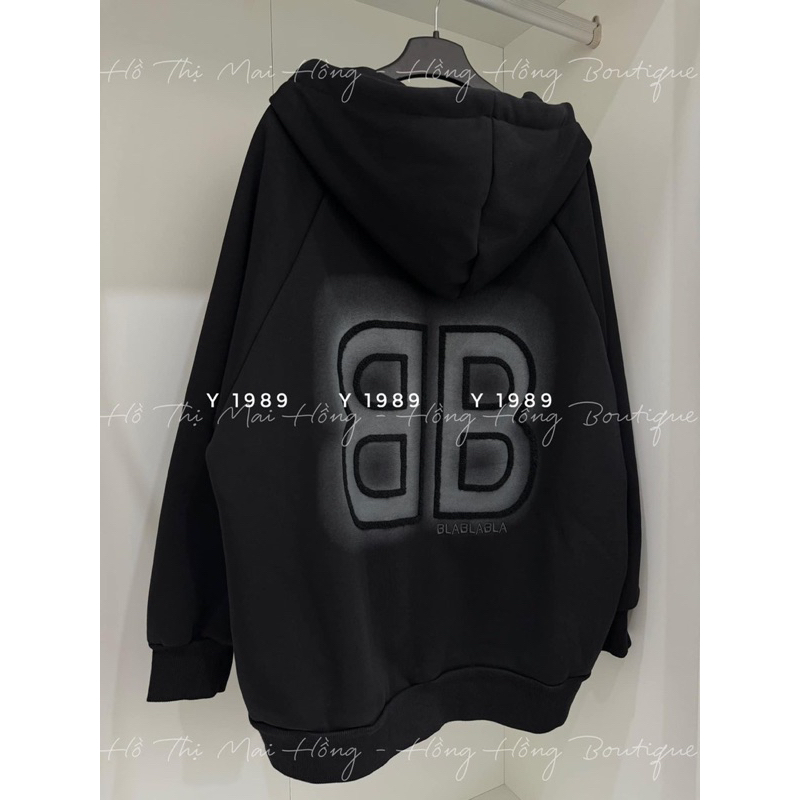 Áo Khoác Nỉ Mũ Chữ BB QCCC L1