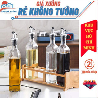  Chai Thủy Tinh Kèm Vòi Rót 500ML-Bình Rót Dầu Ăn,Nước Mắm-Chất Liệu Thủy Tinh An Toàn Cho Sức Khoẻ