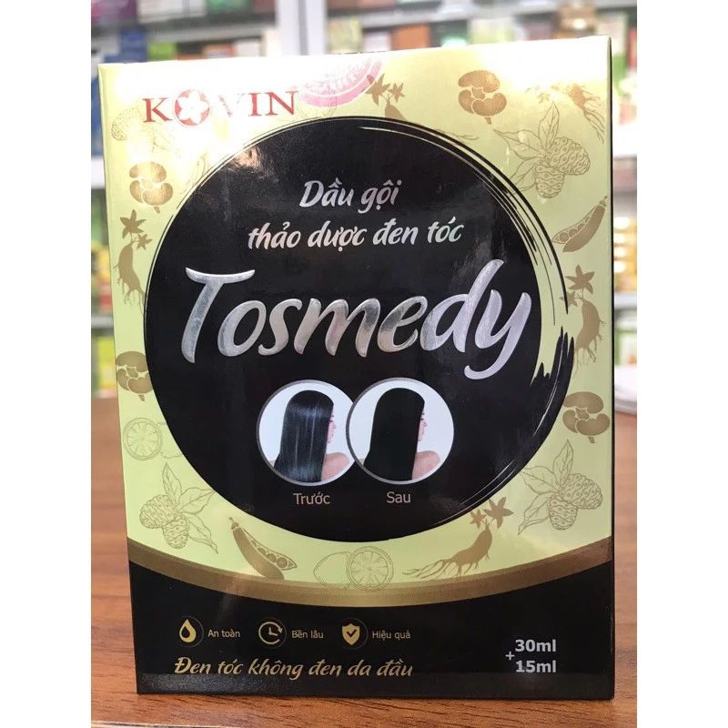 Dầu gội thảo dược đen tóc Tosmedy