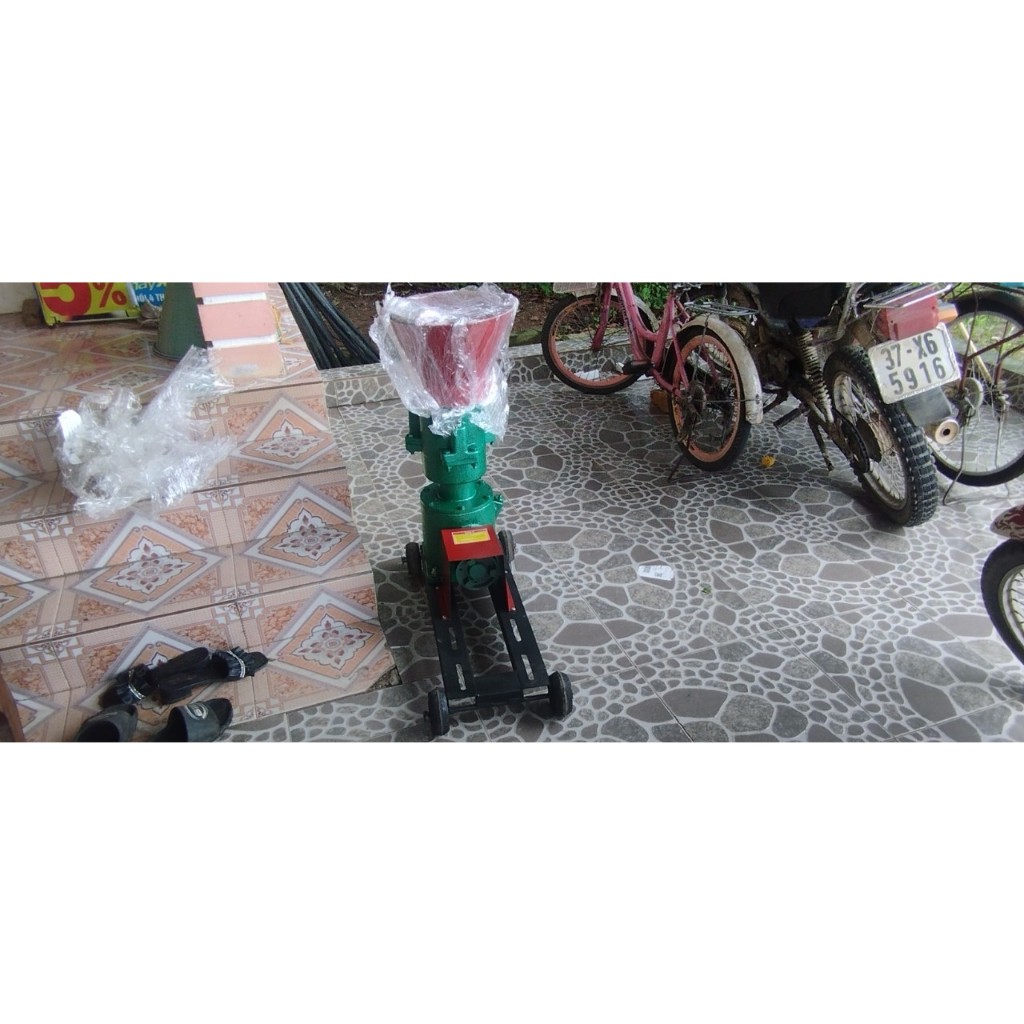 Khung máy ép cám viên  s160  chưa có mô tơ