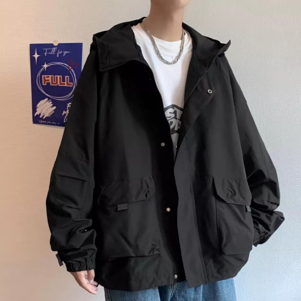 Áo khoác dù nam 2 lớp ,form áo rộng thoải mái-full size Nam và Nữ