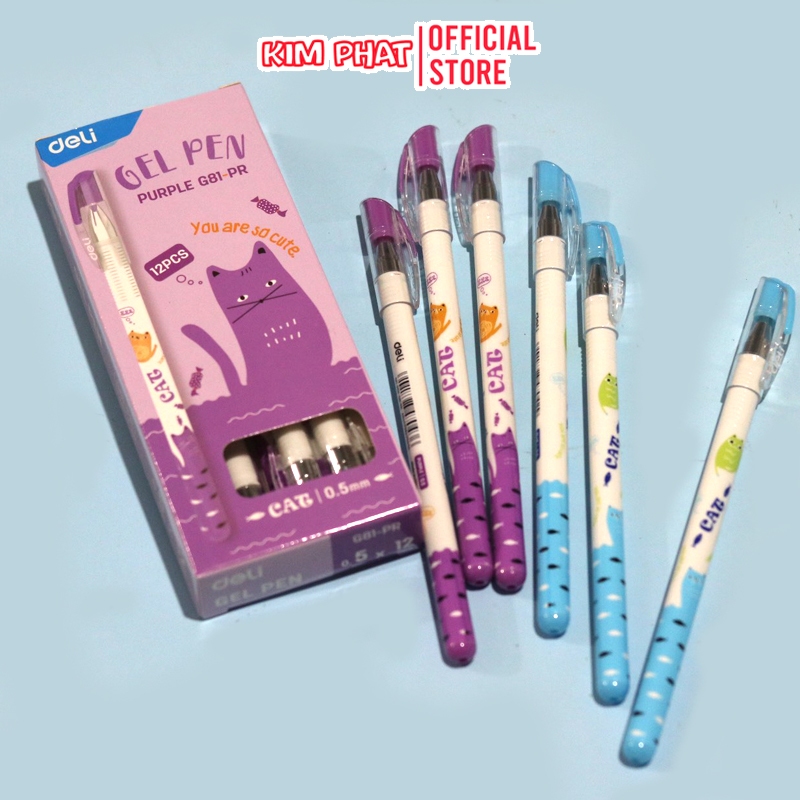 Bút Gel Học Sinh 0.5mm CAT - Deli G81 / Ruột Thay Thế G35