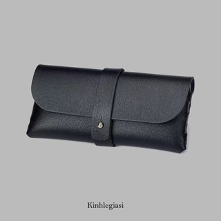 Ví da gài đa năng đựng kính mát, kính cận
