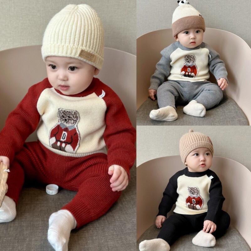 Bọi len gấu cho bé trai