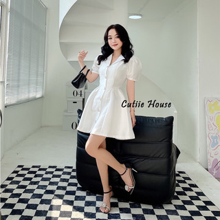 Đầm Gấm Dự Tiệc Cổ Vest Molina Dáng Xoè Xếp Ly Đính Khuy Dọc Có Lớp Lót Sang Trọng (ảnh thật ở cuối)