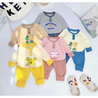 Bộ len tăm cotton cao cấp - phong cách hàn quốc