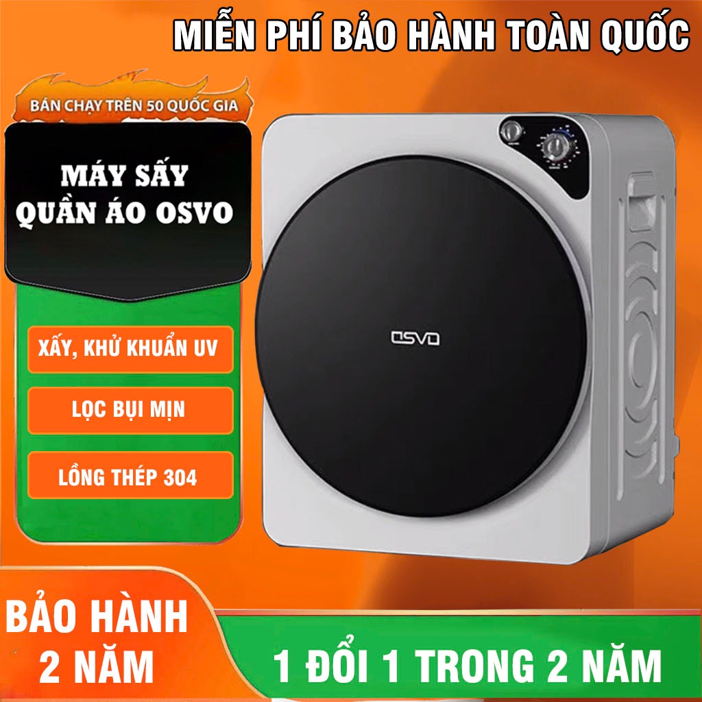 Máy sấy quần áo Hiện Đại Osvo, máy sấy quần áo khử trùng máy sấy quần áo nhanh hoàn toàn tự động chống nhăn quần áo