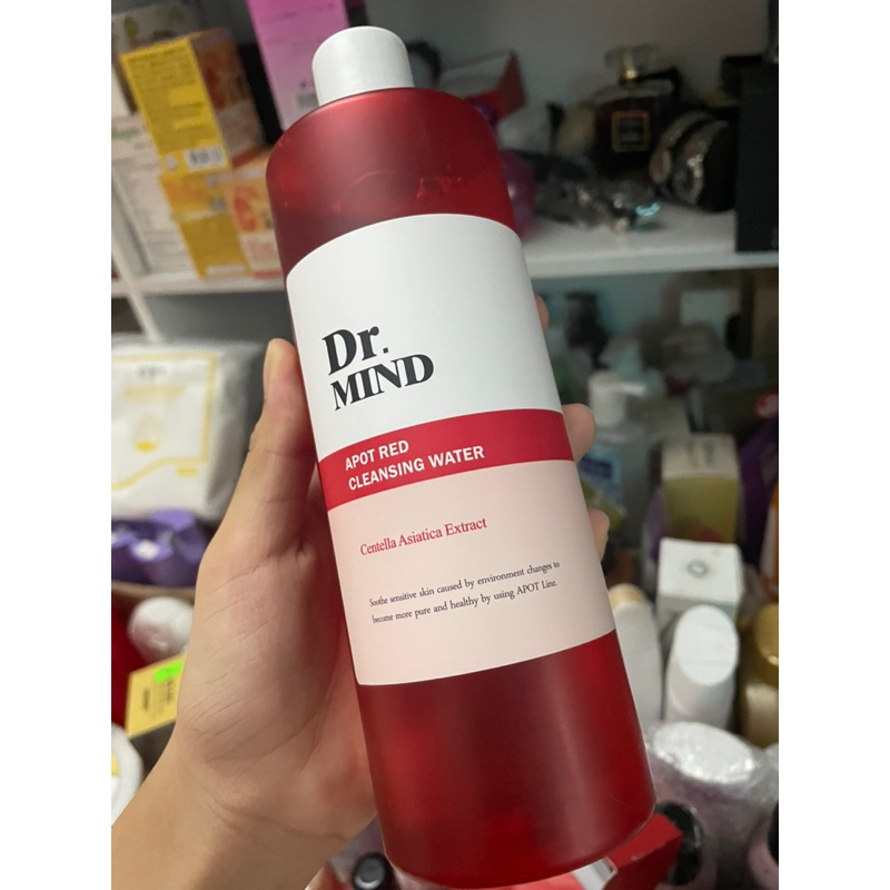 Dr. MIND APOT RED CLEANSING WATER  nước tẩy trang dịu nhẹ date xa 2026