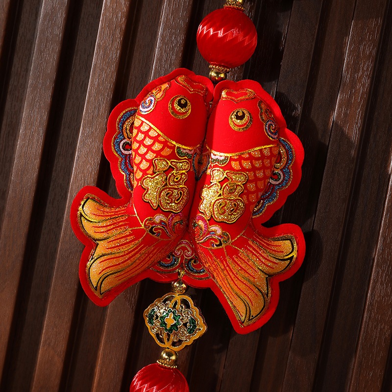 Dây treo TẾT CHỮ PHÚC 2024, liễn treo TẾT 2024 gắn chuông nhỏ trang trí cây quất, cành đào, trang trí nhà cửa, văn phòng