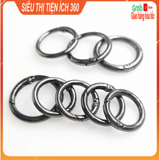 Vòng kim loại móc chìa khóa, thép chìa khóa tròn, phụ kiện móc khóa đủ kích cỡ