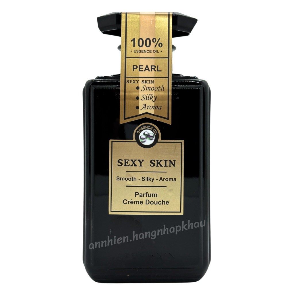 Sữa tắm nước hoa Pháp Sexy Skin Pearl ngọc trai 600ml làm đẹp da - An Nhiên