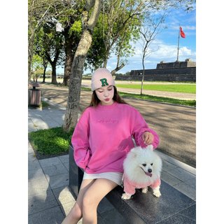 Áo nỉ thu đông chất vải nỉ bông, Áo sweater dáng rộng thòi trang | Pove Sweater | Secodee