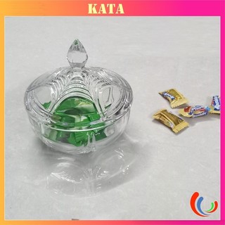 Thố Đựng Mứt Tết Thủy Tinh Hũ Để Bánh Kẹo Hoa Quả Đẹp Có Nắp Kín Delisoga TG1086