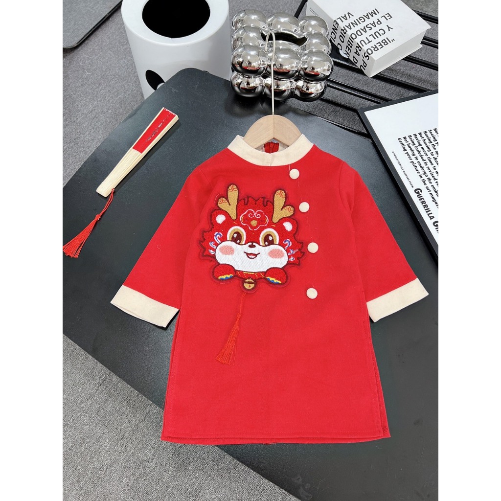 Cặp áo dài Lân cho bé trai