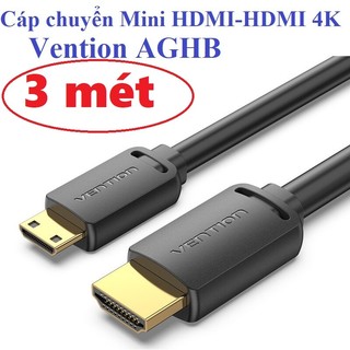 Cáp chuyển / Đầu chuyển Mini HDMI ra HDMI 4K@60Hz  full HD Vention VAA-D02 AISB0 AGHB