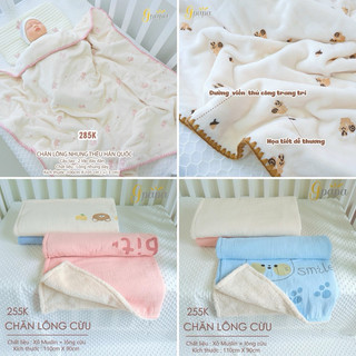 Goodmama- Chăn lông nhung thêu mềm mịn