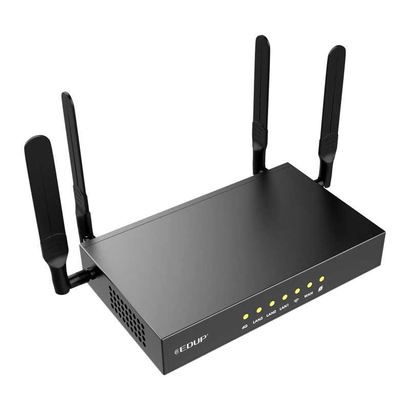 Bộ Phát Wifi 4G Công Nghiệp HICO Edup AZ800 Az803 Có 4 Râu, Kết Nối 64 Thiết Bị, Vỏ Hợp Kim