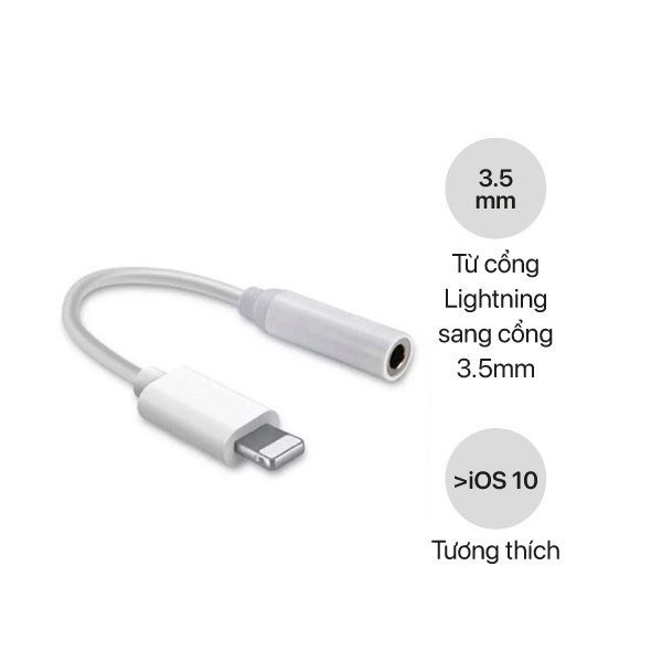 Cáp Chuyển To Headphone Jack Adapter - táo Sang Tai Nhge Chân 3.5mm