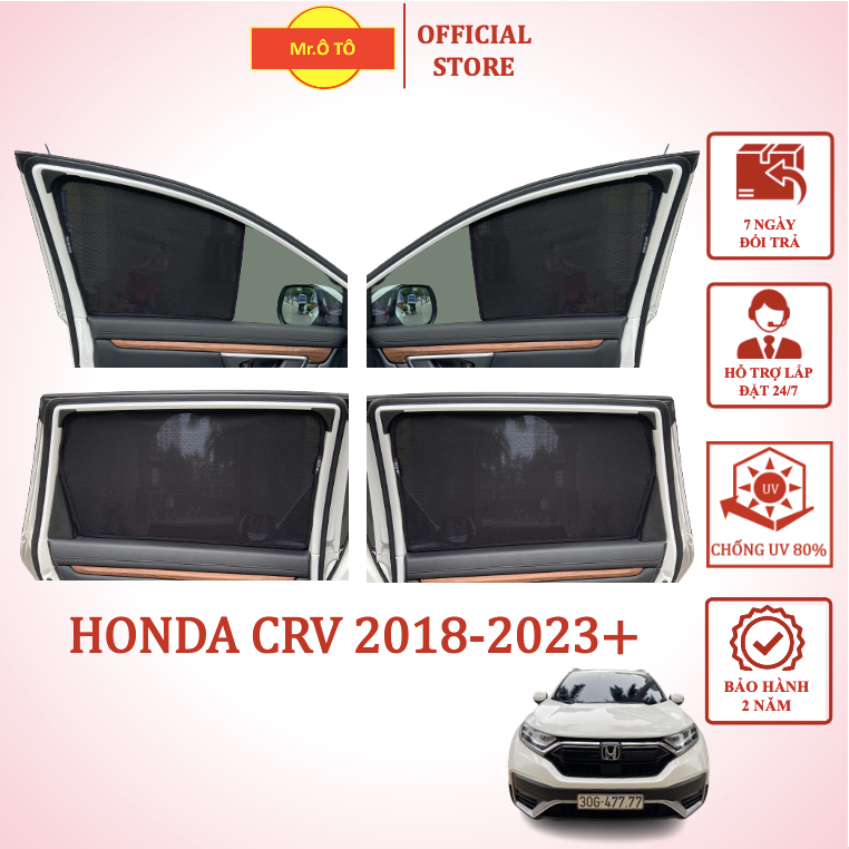 Rèm Che Nắng chống UV Xe Honda CRV 2018-2023 Hàng Loại 1 MR.ÔTÔ -Bảo Hành 2 Năm