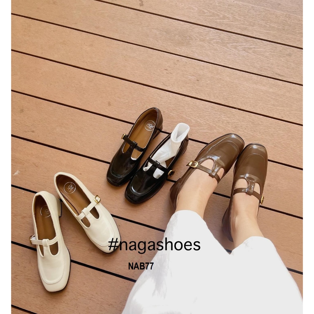 GIÀY BÚP BÊ NAGASHOES PHONG CÁCH RETRO 4P   NAB77