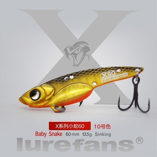 Mồi câu lure cá sắt lurefans x60 - 13.5g